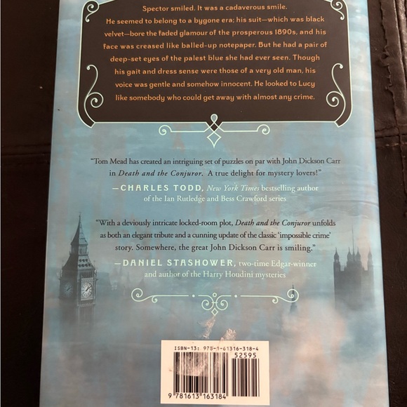 'Death and the Conjuror' Hardcover Book - Black and Blue Cover - Picture 3 of 9
